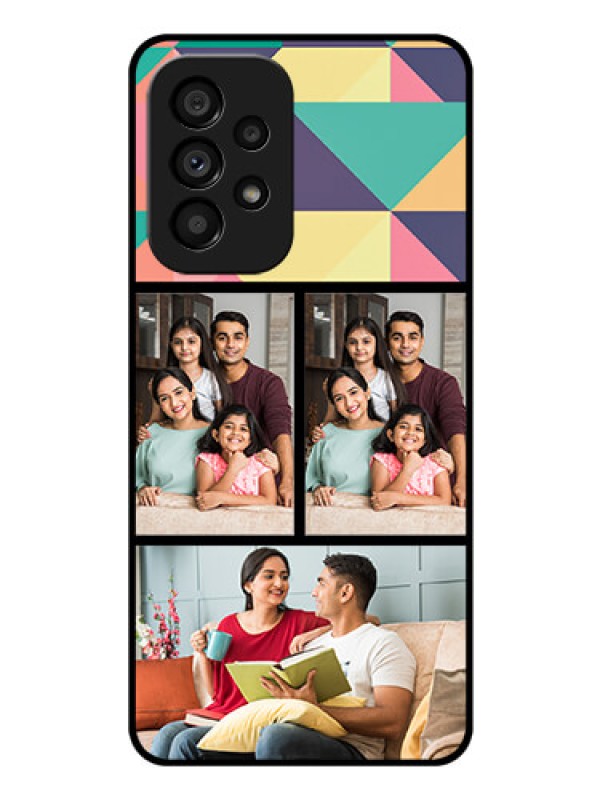 Custom Galaxy A53 5G Custom Glass Phone Case - Bulk Pic Upload Design
