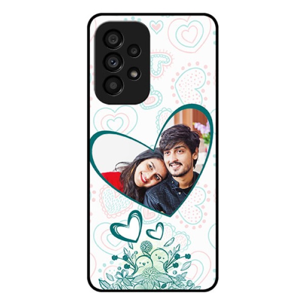 Galaxy A53 5G Photo Printing on Glass Case - Premium Couple Design Galaxy A53 5G Photo Printing on Glass Case - Premium Couple Design