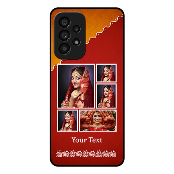 Galaxy A53 5G Personalized Glass Phone Case - Wedding Pic Upload Design Galaxy A53 5G Personalized Glass Phone Case - Wedding Pic Upload Design