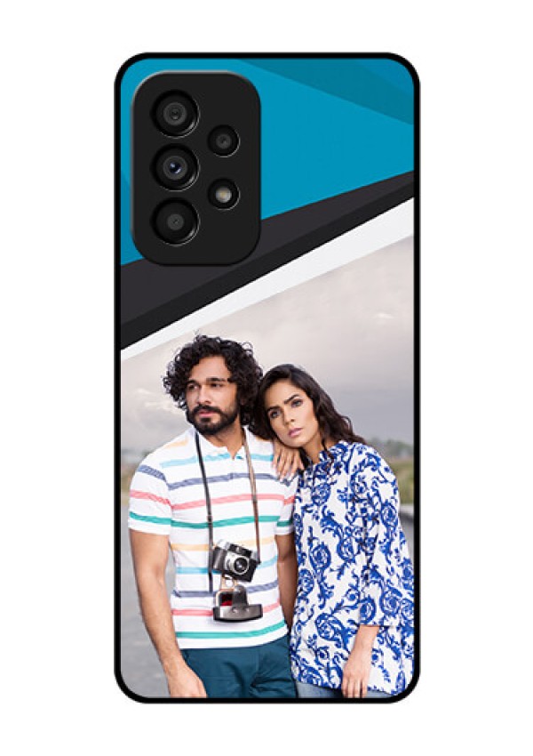 Galaxy A53 5G Photo Printing on Glass Case - Simple Pattern Photo Upload Design