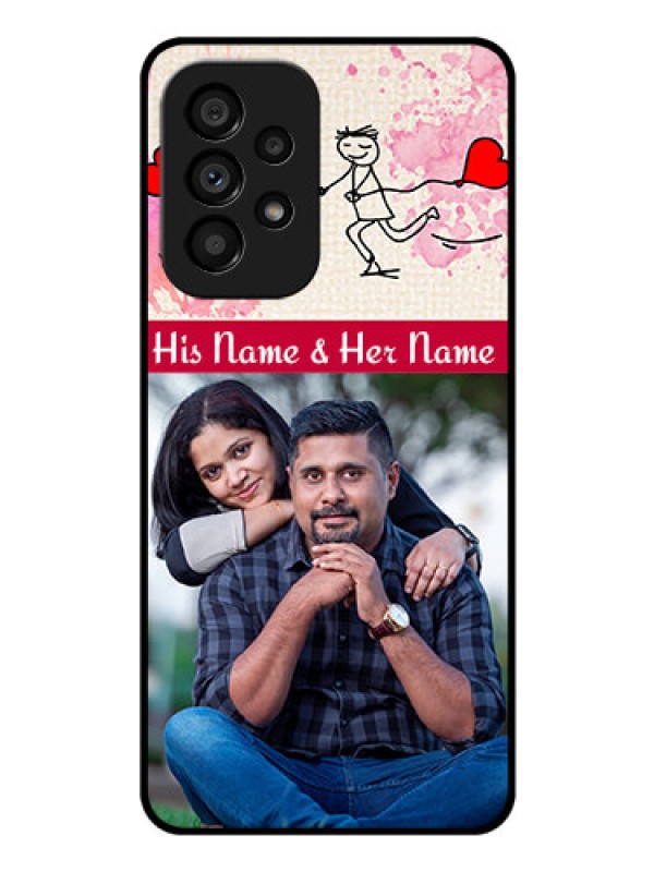 Custom Galaxy A53 5G Photo Printing on Glass Case - You and Me Case Design