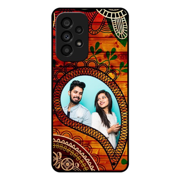 Galaxy A53 5G Personalized Glass Phone Case - Abstract Colorful Design