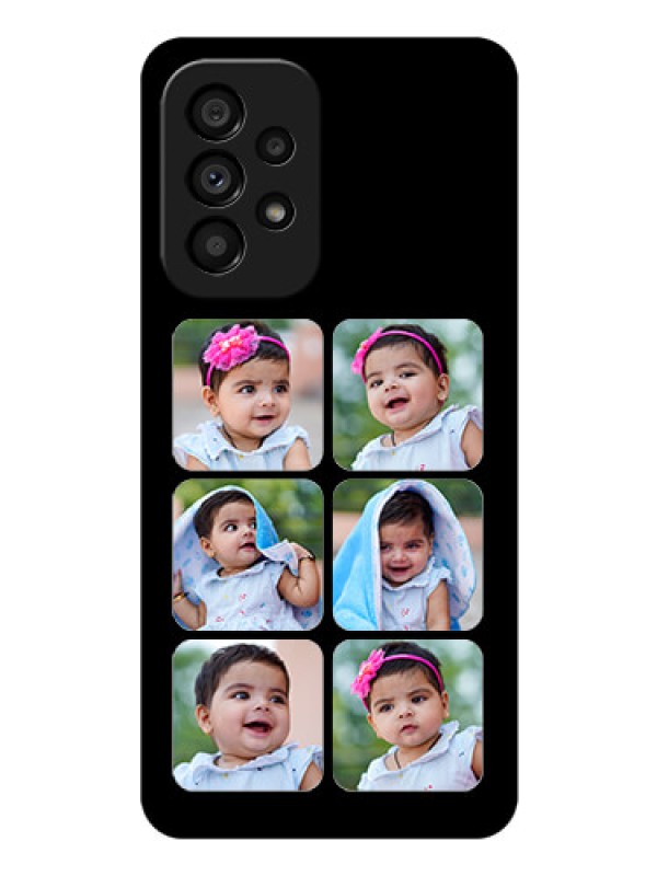 Custom Galaxy A53 5G Photo Printing on Glass Case - Multiple Pictures Design