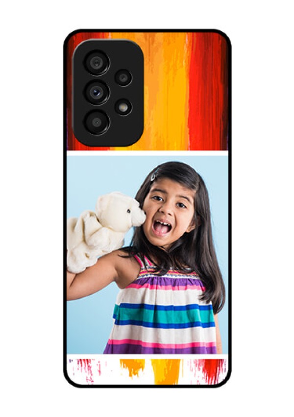 Galaxy A53 5G Personalized Glass Phone Case - Multi Color Design