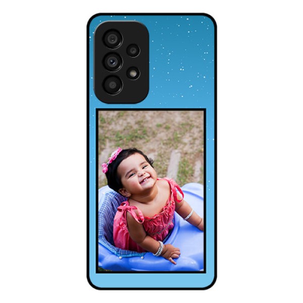 Galaxy A53 5G Custom Glass Mobile Case - Wave Pattern Colorful Design