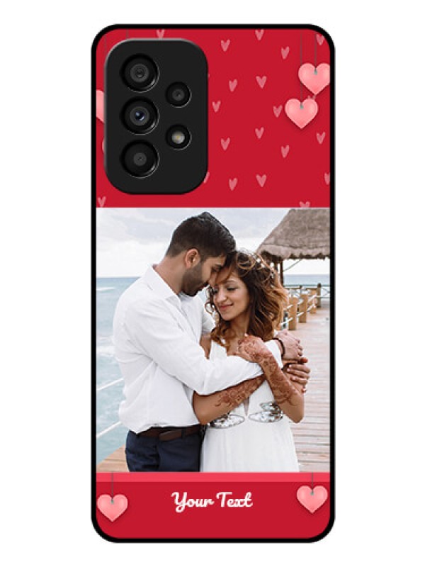 Custom Galaxy A53 5G Custom Glass Phone Case - Valentines Day Design