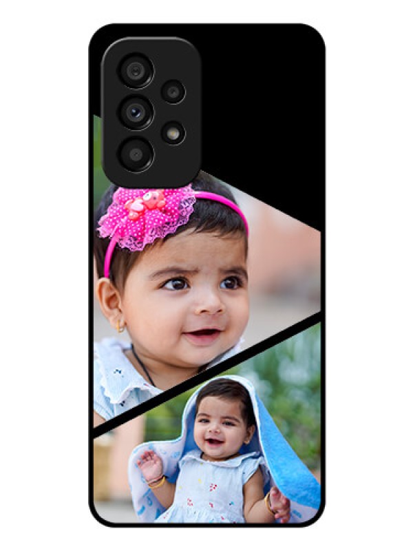 Custom Galaxy A53 5G Custom Glass Phone Case - Semi Cut Design