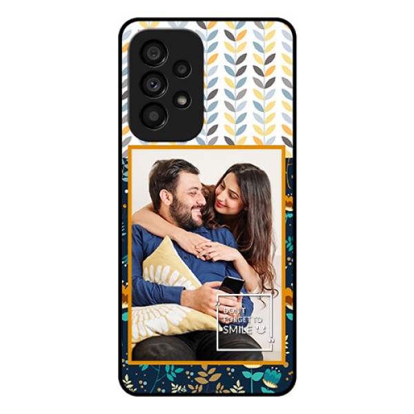 Galaxy A53 5G Custom Glass Mobile Case - Pattern Design