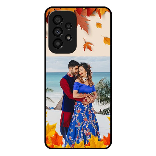 Galaxy A53 5G Photo Printing on Glass Case - Autumn Maple Leaves Design Galaxy A53 5G Photo Printing on Glass Case - Autumn Maple Leaves Design