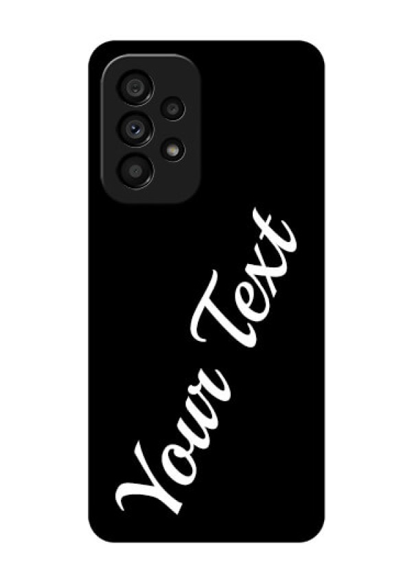 Galaxy A53 5G Custom Glass Mobile Cover with Your Name