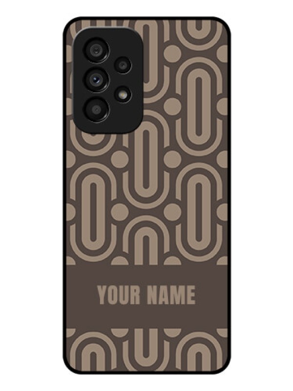 Custom Galaxy A53 5G Custom Glass Phone Case - Captivating Zero Pattern Design