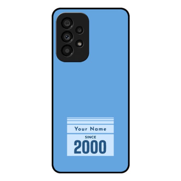 Galaxy A53 5G Custom Glass Mobile Case - Custom Year of birth Design