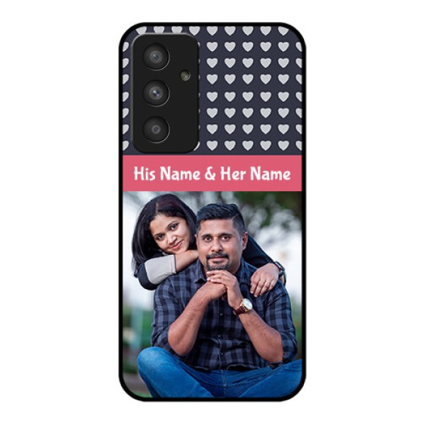 Galaxy A54 5G Custom Glass Mobile Case - Love Symbols Design