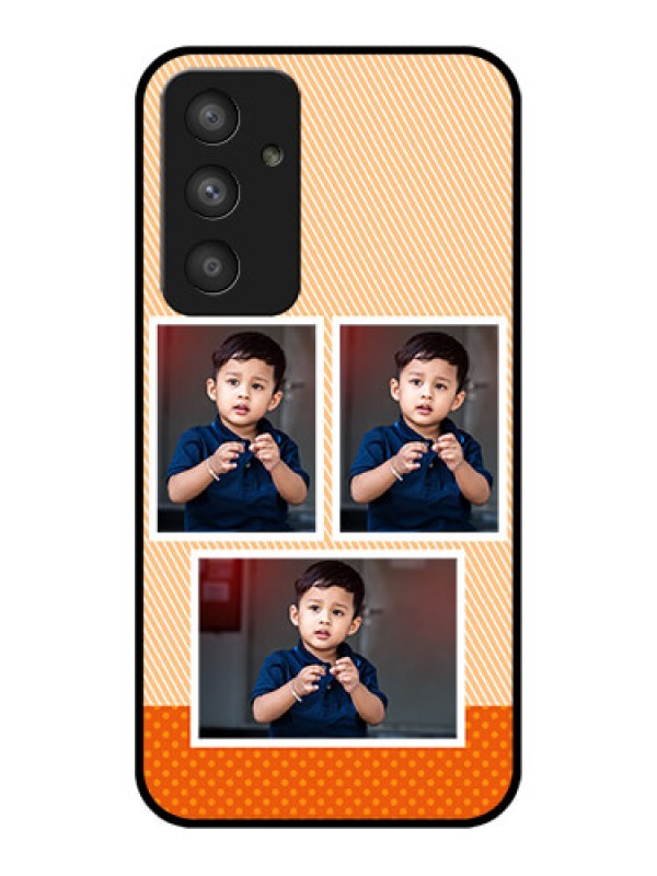 Custom Galaxy A54 5G Photo Printing on Glass Case - Bulk Photos Upload Design