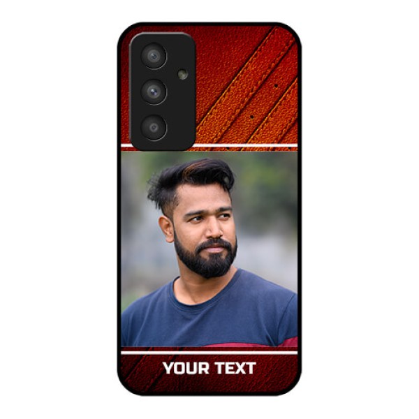 Galaxy A54 5G Personalized Glass Phone Case - Leather Phone Case Design