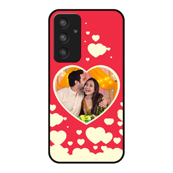 Galaxy A54 5G Custom Glass Mobile Case - Love Symbols Phone Cover Design
