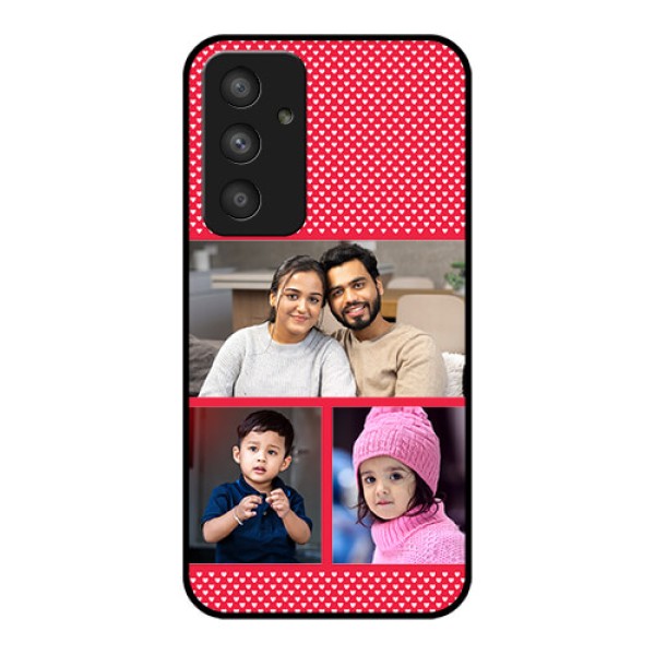 Galaxy A54 5G Personalized Glass Phone Case - Bulk Pic Upload Design