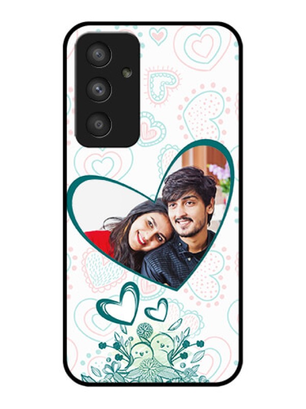 Custom Galaxy A54 5G Photo Printing on Glass Case - Premium Couple Design
