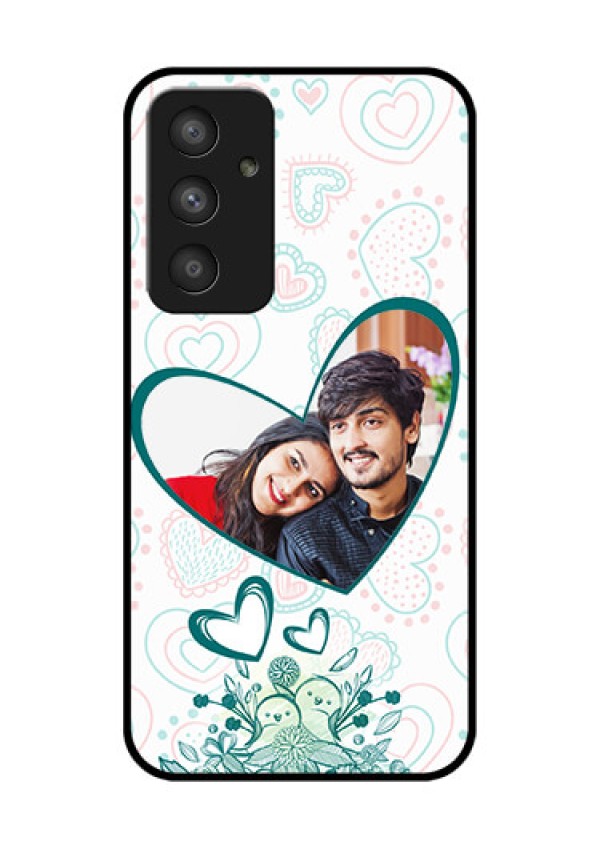 Galaxy A54 5G Photo Printing on Glass Case - Premium Couple Design