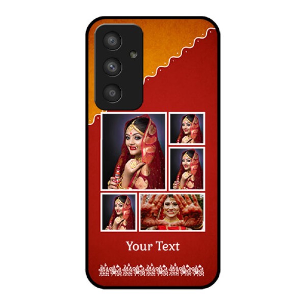 Galaxy A54 5G Personalized Glass Phone Case - Wedding Pic Upload Design Galaxy A54 5G Personalized Glass Phone Case - Wedding Pic Upload Design