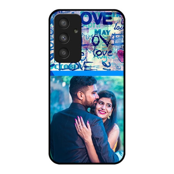Galaxy A54 5G Custom Glass Mobile Case - Colorful Love Design Galaxy A54 5G Custom Glass Mobile Case - Colorful Love Design