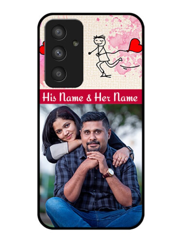 Custom Galaxy A54 5G Photo Printing on Glass Case - You and Me Case Design