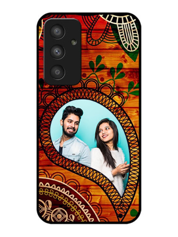 Custom Galaxy A54 5G Personalized Glass Phone Case - Abstract Colorful Design