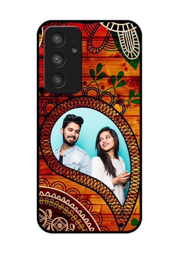 Galaxy A54 5G Personalized Glass Phone Case - Abstract Colorful Design