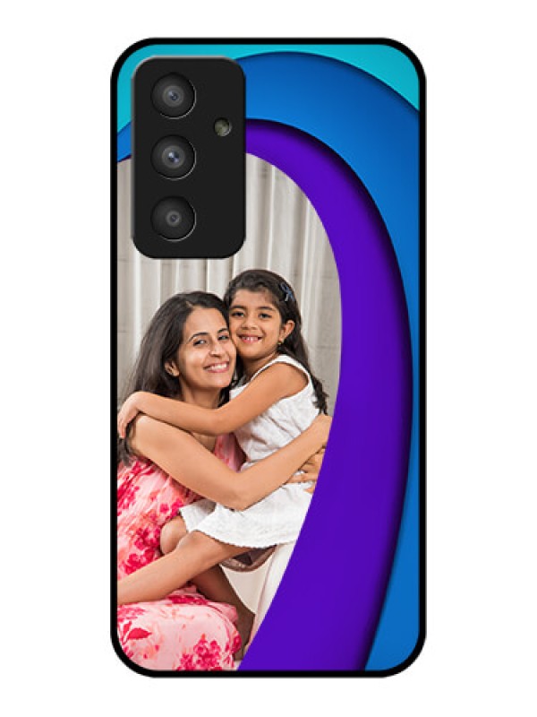 Custom Galaxy A54 5G Photo Printing on Glass Case - Simple Pattern Design