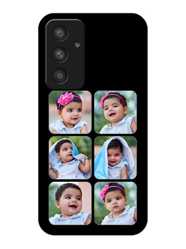 Custom Galaxy A54 5G Photo Printing on Glass Case - Multiple Pictures Design