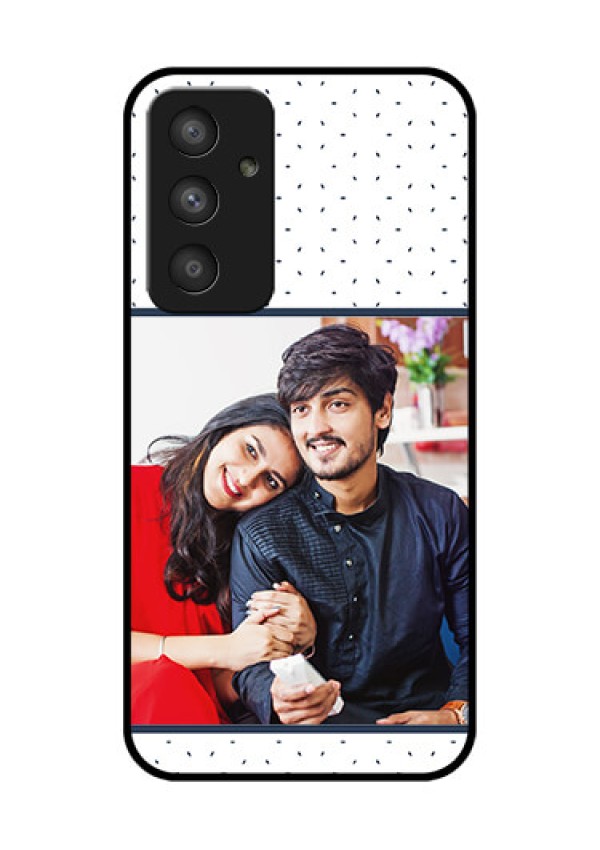 Galaxy A54 5G Personalized Glass Phone Case - Premium Dot Design