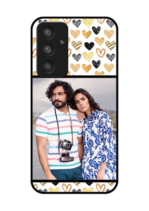 Galaxy A54 5G Photo Printing on Glass Case - Love Symbol Design
