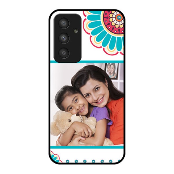 Galaxy A54 5G Custom Glass Phone Case - Flower Design
