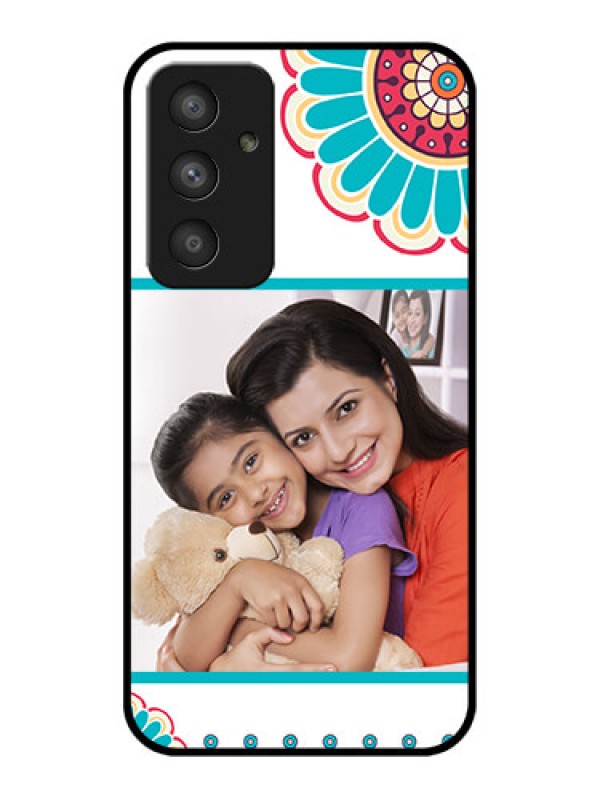 Custom Galaxy A54 5G Custom Glass Phone Case - Flower Design