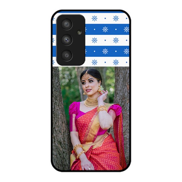 Galaxy A54 5G Photo Printing on Glass Case - Snow Pattern Design