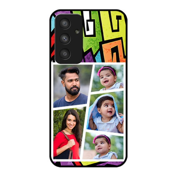 Galaxy A54 5G Custom Glass Phone Case - Graffiti pattern Design