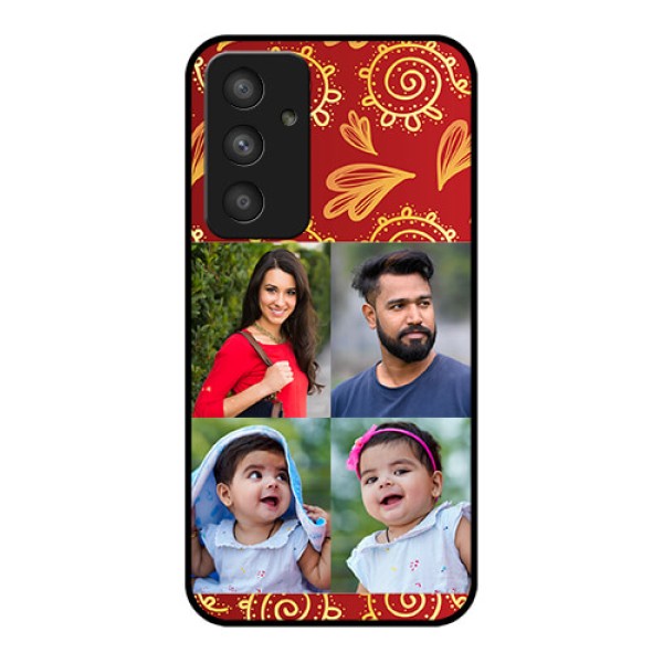Galaxy A54 5G Photo Printing on Glass Case - 4 Image Traditional Design
