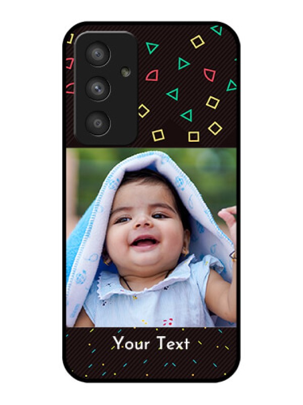 Custom Galaxy A54 5G Custom Glass Phone Case - with confetti birthday design