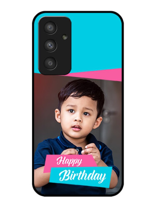 Custom Galaxy A54 5G Personalized Glass Phone Case - Image Holder with 2 Color Design