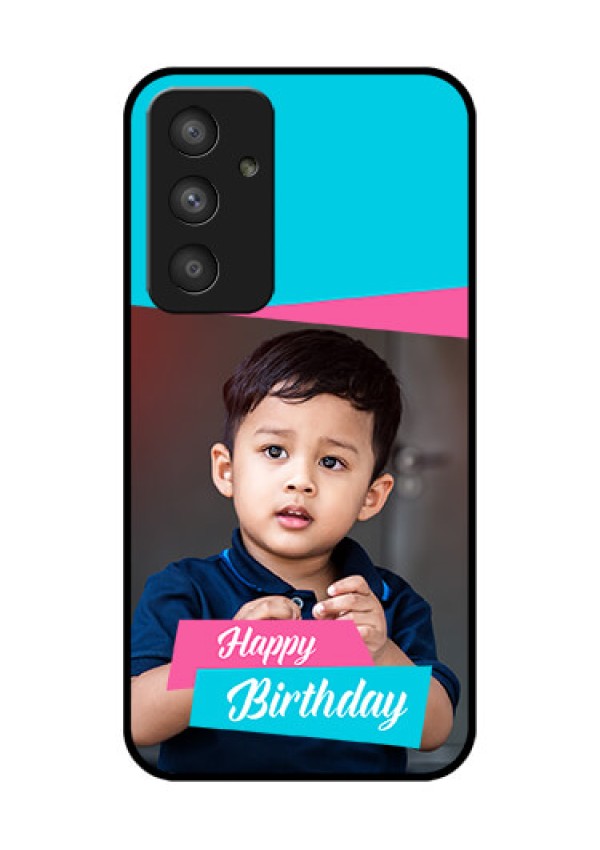 Galaxy A54 5G Personalized Glass Phone Case - Image Holder with 2 Color Design