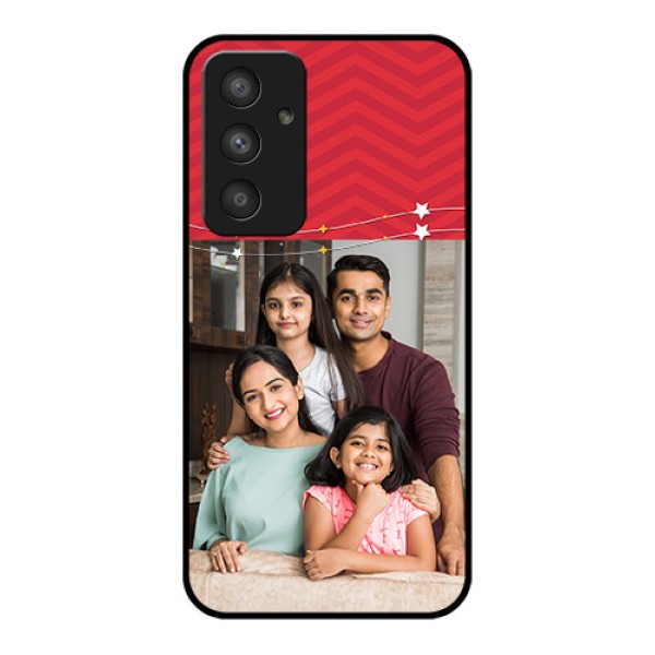 Galaxy A54 5G Personalized Glass Phone Case - Happy Family Design