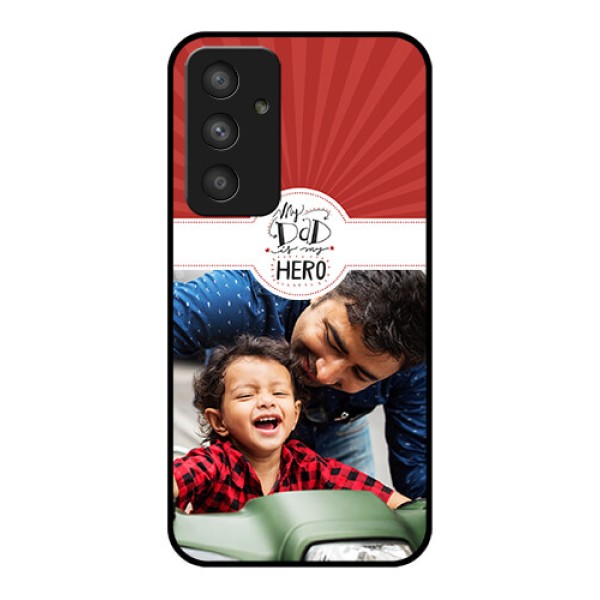 Galaxy A54 5G Photo Printing on Glass Case - My Dad Hero Design