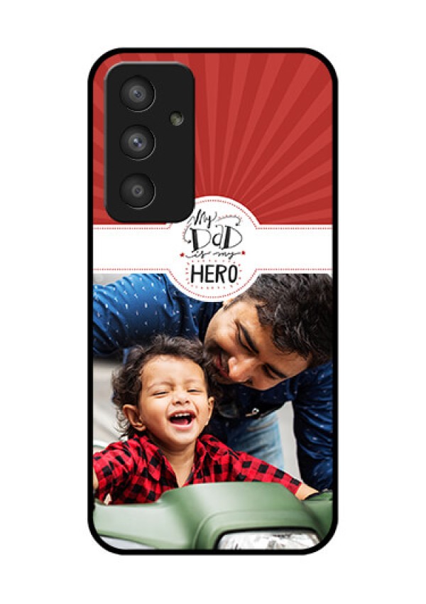 Galaxy A54 5G Photo Printing on Glass Case - My Dad Hero Design