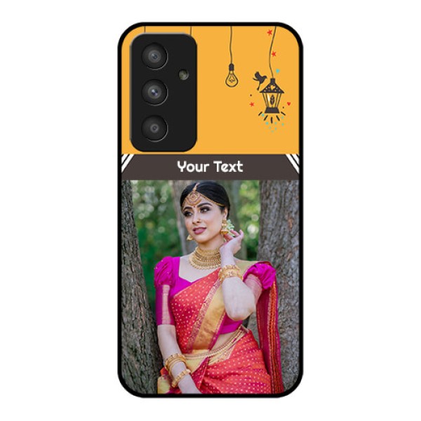 Galaxy A54 5G Custom Glass Mobile Case - with Family Picture and Icons