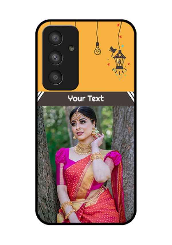 Galaxy A54 5G Custom Glass Mobile Case - with Family Picture and Icons