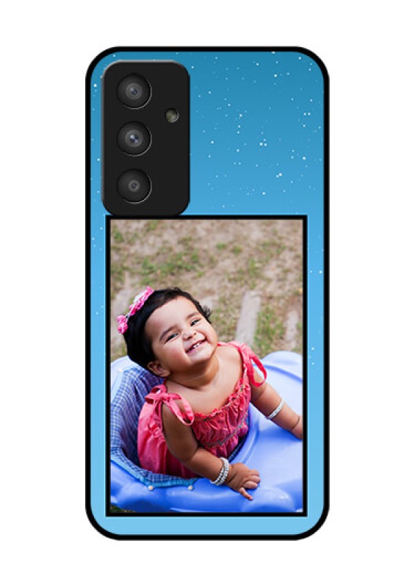 Galaxy A54 5G Custom Glass Mobile Case - Wave Pattern Colorful Design