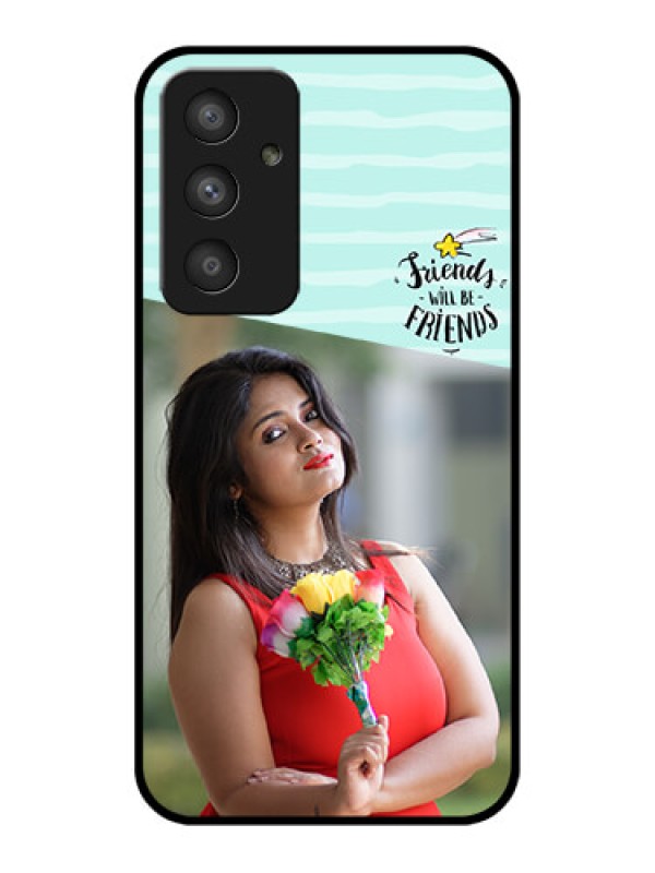 Custom Galaxy A54 5G Custom Glass Phone Case - Friends Picture Icon Design