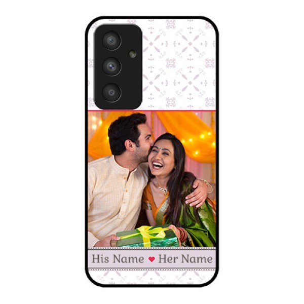 Galaxy A54 5G Custom Glass Mobile Case - with Photo and Ethnic Design Galaxy A54 5G Custom Glass Mobile Case - with Photo and Ethnic Design