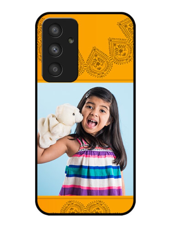 Custom Galaxy A54 5G Personalized Glass Phone Case - Photo Wedding Design