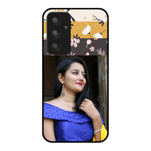 Galaxy A54 5G Custom Glass Phone Case - Stylish Floral Design